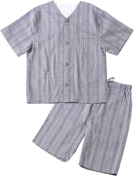 Amazon パジャマ メンズ M L Ll 大きいサイズ 綿100 甚平 夏 父の日 プレゼント ギフト ルームウェア 背パイル パジャマ 通販