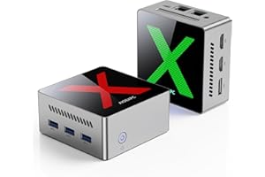 AIOEXPC Mini PC Windows 11 Pro: 12GB LPDDR5 RAM 256GB SSD, Mini Computers with Alder Lake N95 CPU (up to 3.4GHz), Mini Desktop Computer Support Dual LAN/4K Triple Display/USB-C/USB3.2/WiFi 5/BT 4.2