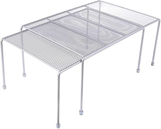 Amazon Com Expandable Stackable Kitchen Cabinet And Counter Shelf