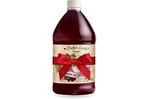 MOTHER EARTH VINEGAR Mother Earth, Organic Red Wine Vinegar with The Mother, Fresh Pressed Organic Cabernet Grapes, ORWV, RWV, Raw, Unpasteurized, Unfiltered (1/64oz)