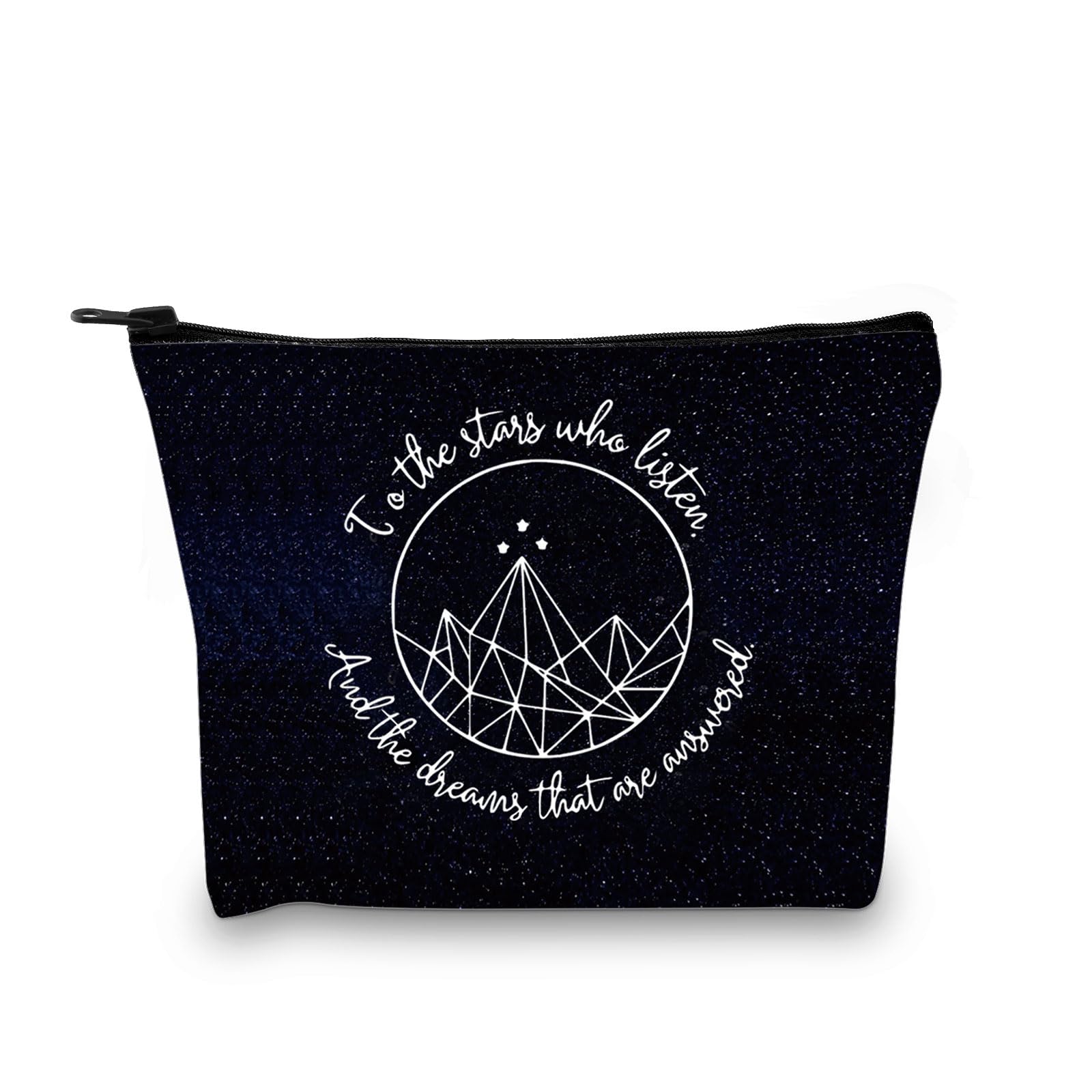 ACOTAR Inspired Gift Fantasy Novel Gift Book Lover Gift to The Stars Who Listen and The Dreams That are Answered Makeup Bag (That are Answered Bag EU)