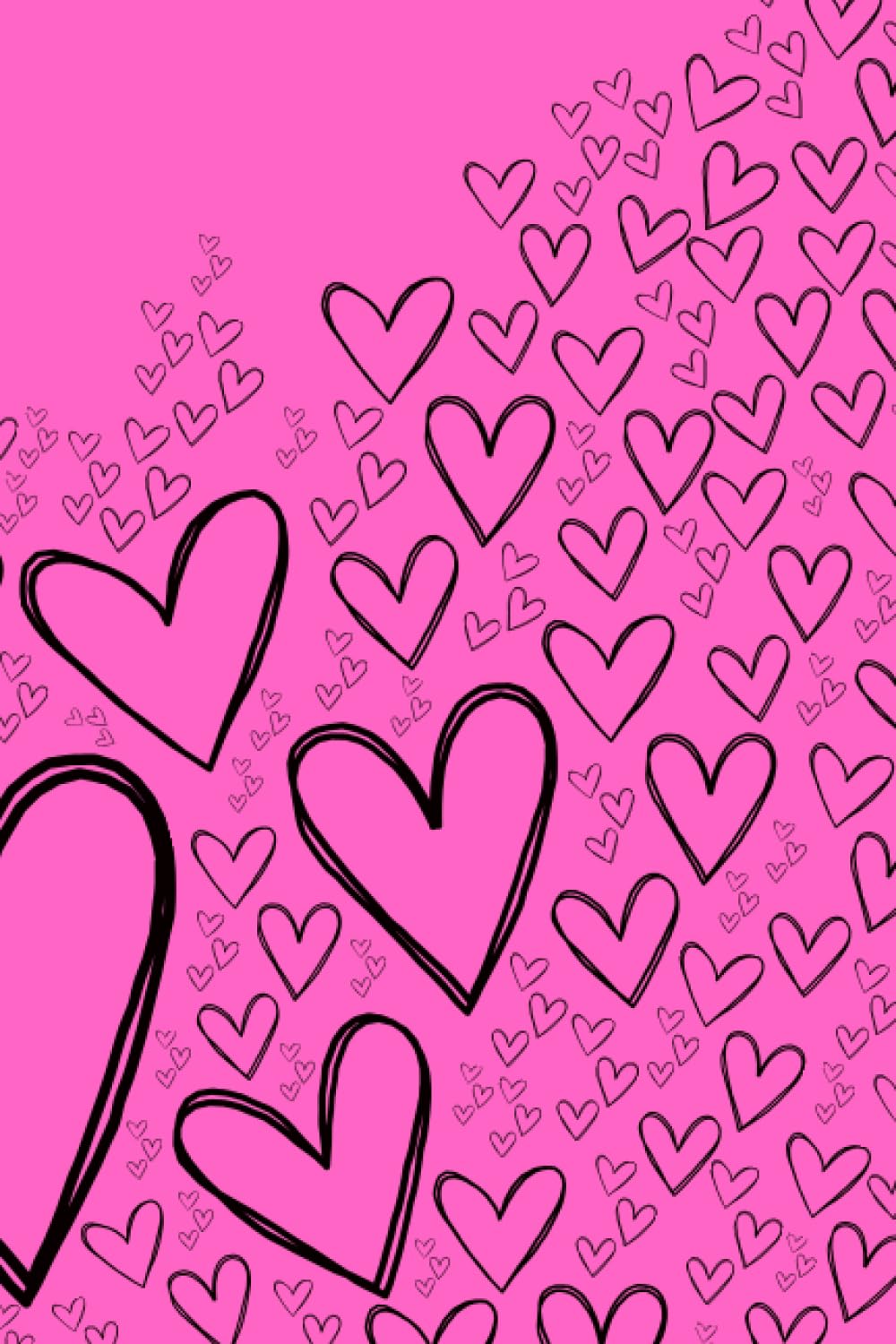 HEARTS Notebook: 6x9, 100 blank pages, numbered (center). Fancy minimalist cover with hearts on pink background. It can be used as a notebook, ... or a journal: School, College, Work, Office HEARTS Notebook: 6x9, 100 blank pages, numbered (center). Fancy minimalist cover with hearts on pink background. It can be used as a notebook, ... or a journal: School, College, Work, Office Paperback