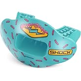 Shock Doctor Lip Guard, Adult and Youth Mouth Guard Football with Strap, Breathable Wide Opening Football Mouthpiece for Youth and Adults OSFA, Shock Doctor Mouth Guards, Max Airflow