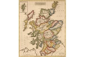 ArtDirect Scotland 1817 11x13 UnFramed Art Print Poster Ready for Framing by Vintage Maps