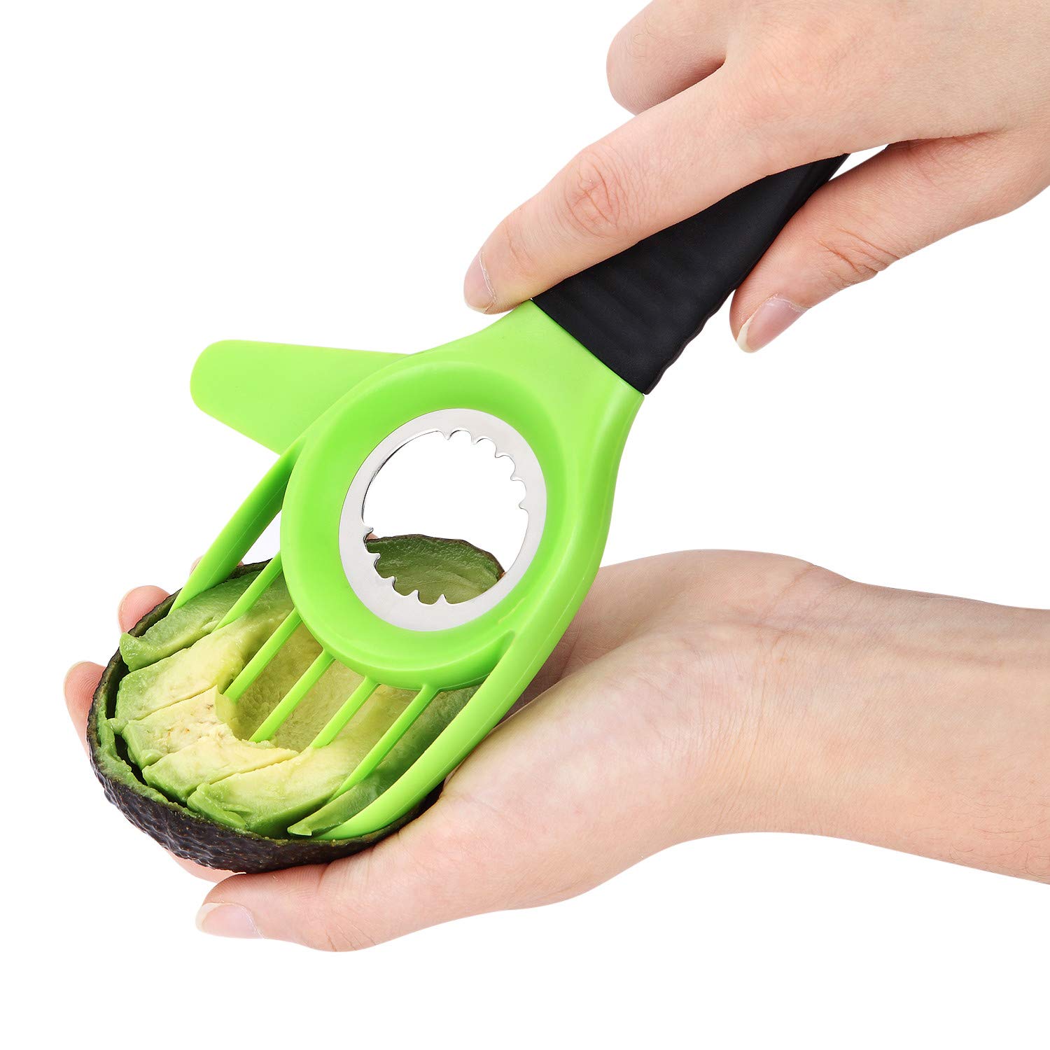 Byme 3 in 1 Avocado Slicer Multifunctional Cutter Corer Tools with Comfort-Grip Handle Fruit Peelers for Avocado,Kiwi,Dragon Fruit etc.
