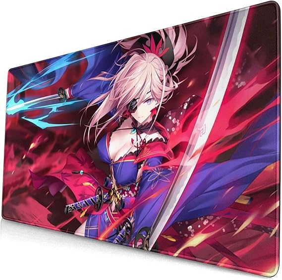 Amazon Co Jp 大型マウスパッド Fate フェイト セイバー 宮本武蔵 アニメ ゴムパッド ゲーミングマウスパッド 大型 ワイヤレス マウスパッド パソコン用 周辺機器 洗える 40ｘ75cm 服 ファッション小物