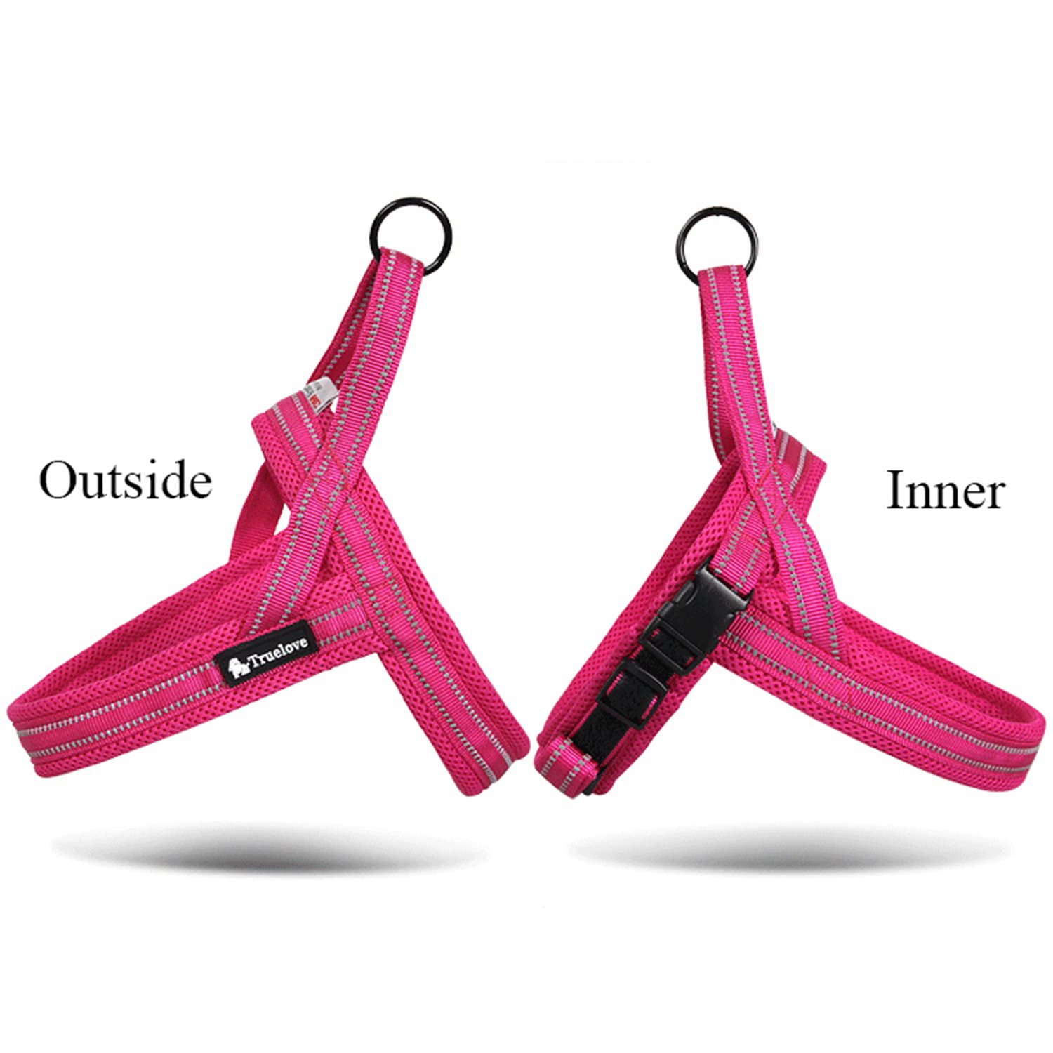 Pettom No-pull Dog Harness Soft Padded Mesh Pet Harness-3M Reflective for Small, Medium & Large Dogs