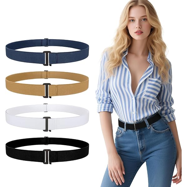CowboyGuru 6 Pieces No Show Women Belts Invisible Elastic  display picture 2