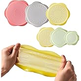 Reusable Silicone Stretchable Lids – 6‐Piece Multicolor Food Covers for Bowls, Cups & Containers – Airtight, Leak‑Proof, BPA‑