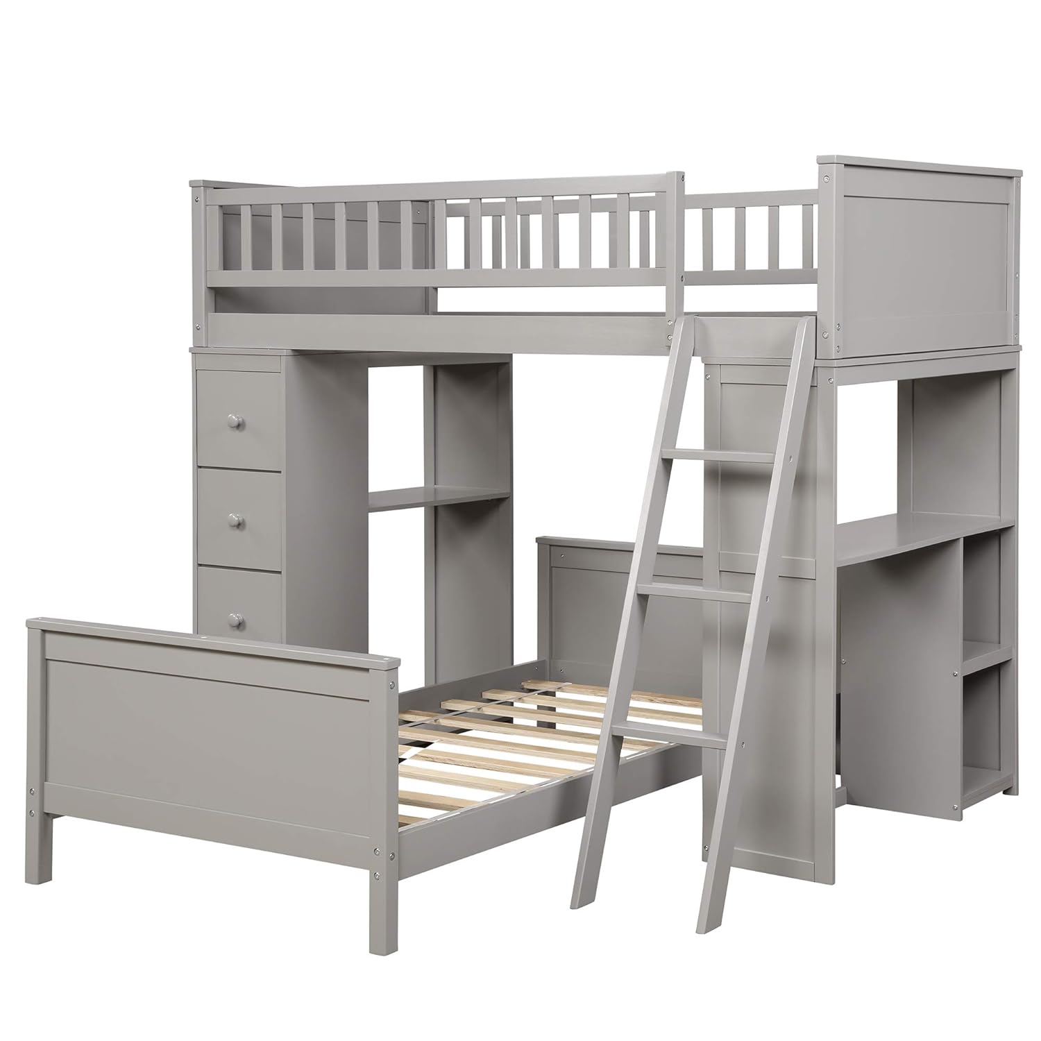 Best twin bed with shelf headboard wood