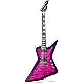 WestCreek Revenge Solid Body Electric Guitar, Heavy Metal Guitar, Right Handed, Alnico Humbucker Pickups, Rounded End Jumbo Frets, Bone nut, Rosewood Fretboard, Mahogany Body Purple