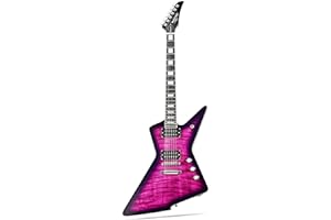 WESTCREEK GUITARS WestCreek Revenge Solid Body Electric Guitar, Heavy Metal Guitar, Right Handed, Alnico Humbucker Pickups, Rounded End Jumbo Frets, Bone nut, Rosewood Fretboard, Mahogany Body Purple