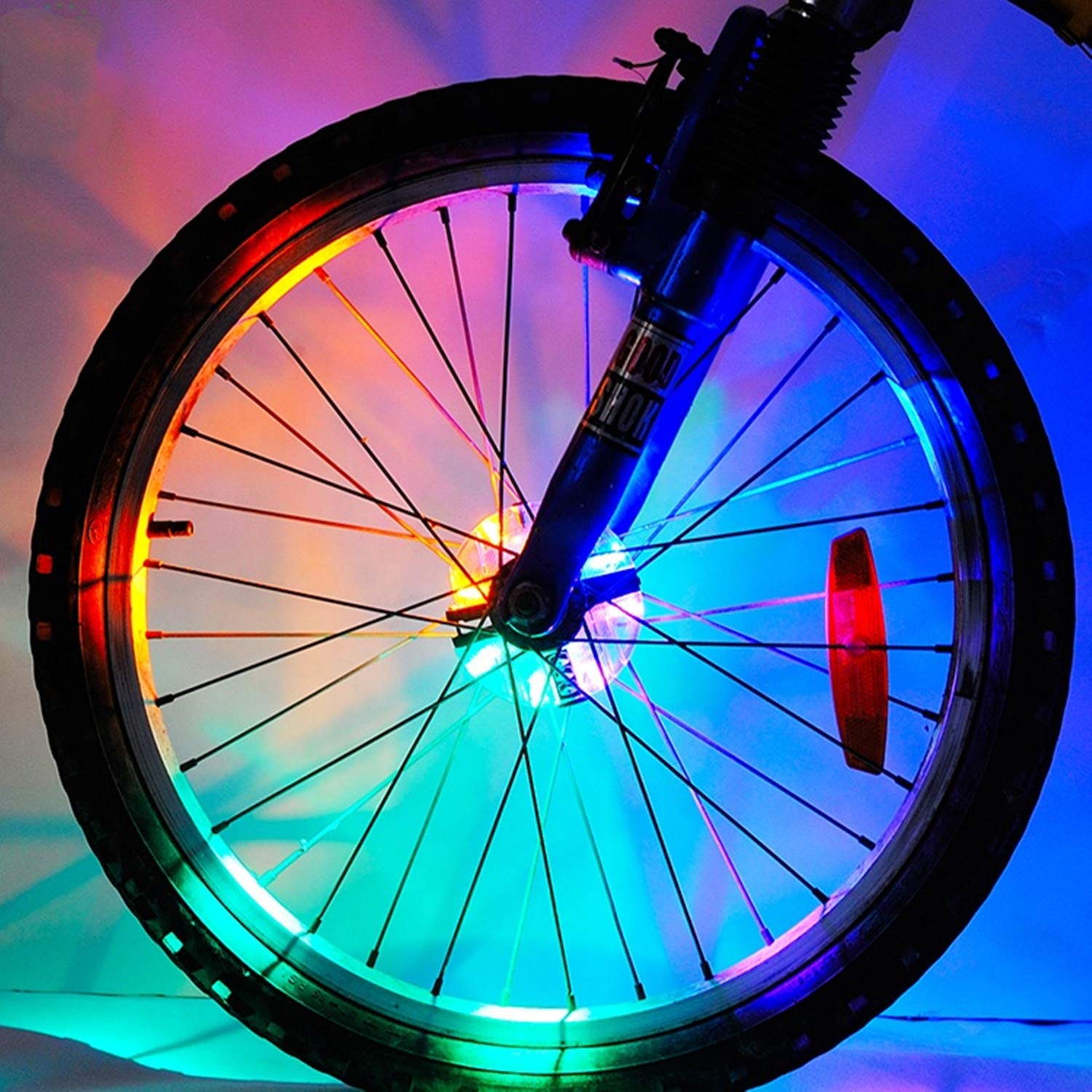 blue bike spokes