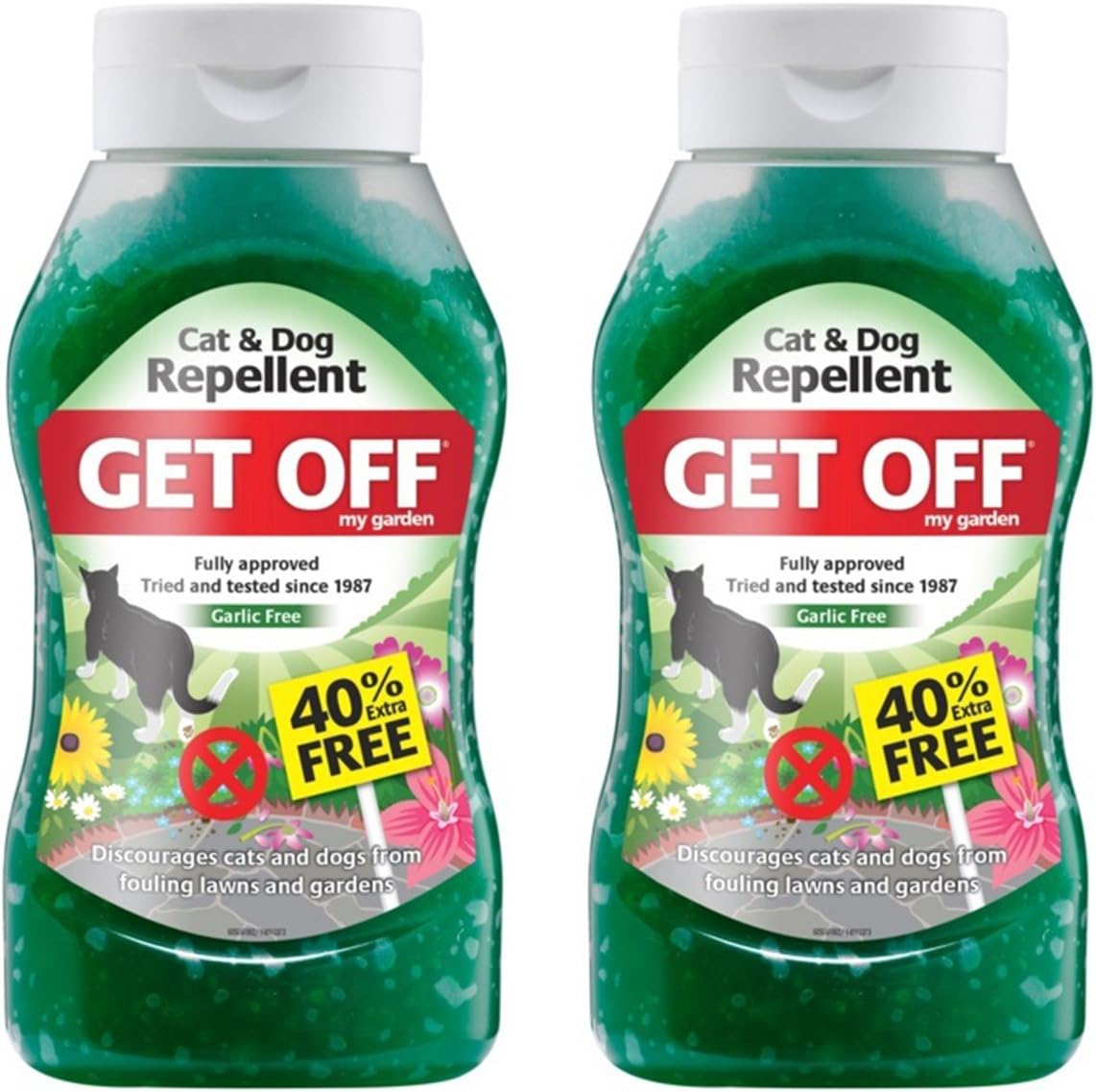 2 x Get Off My Garden Cat & Dog Repellent 460g+40 Amazon.co.uk