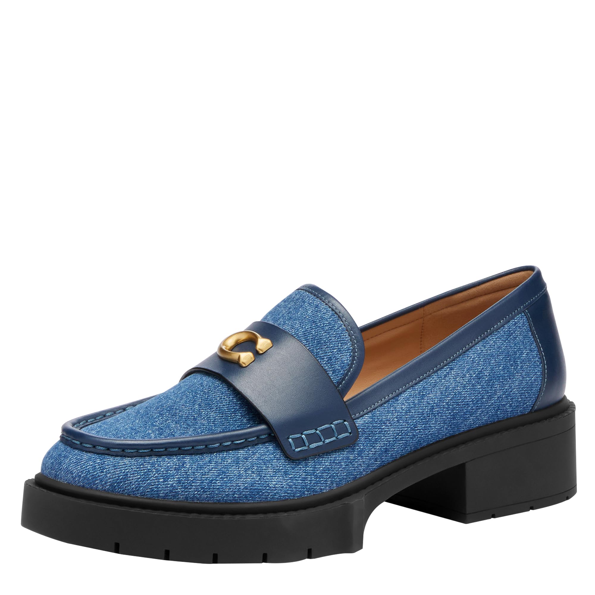 Coach Women’s Leah Loafer, Charcoal/Black, 6.5