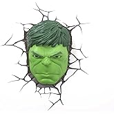 3DLightFX Marvel Avengers Hulk Face 3D Deco Light