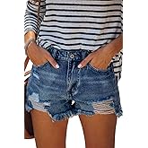 MODARANI Denim Shorts for Women Distressed Jean Shorts Ripped Summer Hot Short