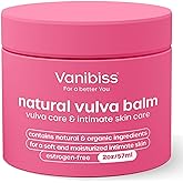Vanibiss Natural Vulva Balm - Vulva Cream & Tender Skin Care Topical Moisturizer - Relieves Dryness, Itching, Chafing, and Bu