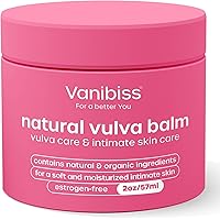Vanibiss Natural Vulva Balm - Vulva Cream & Tender Skin Care Topical Moisturizer - Relieves Dryness, Itching, Chafing, and Bu
