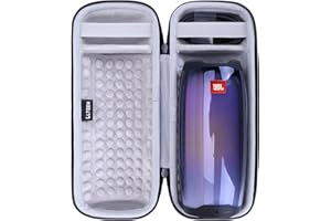 L LTGEM LTGEM Hard Case for JBL Pulse 4/3 Waterproof Portable Bluetooth Speaker - Travel Protective Carrying Storage Bag(Black+Grey)