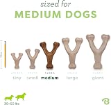 Benebone Indestructible Wishbone Dog Chew Toy Real Bacon Made in USA view 4