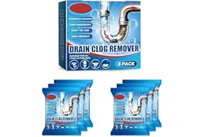 Drain Pipe Clog Cleaning Powder, Suitable For Kitchen/bathroom/toilet Sewers, Quickly Unclogs In 30 Minutes(6 packs)