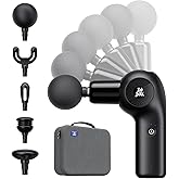 BOB AND BRAD D2 Mini Massage Gun with 6 Adjustable Angle, Small Deep Tissue Massage Gun, Travel Portable Percussion Muscle Ma