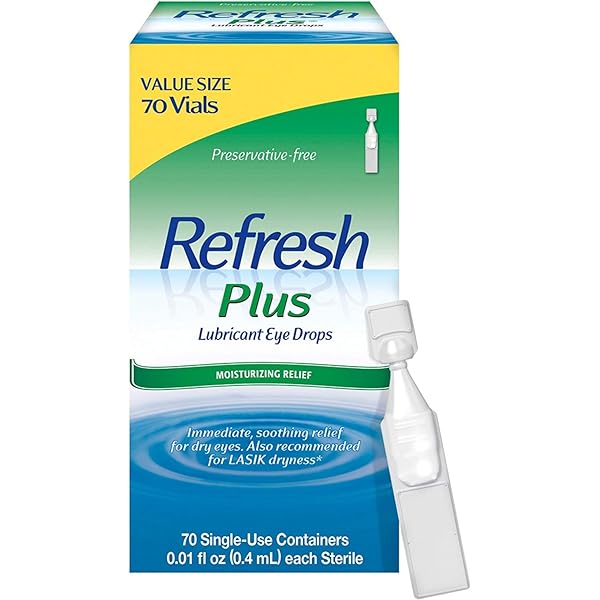 REFRESH PLUS LUBRICANT EYE DROPS SINGLE-USE CONTAINERS 70 EACH (PACK OF 4)