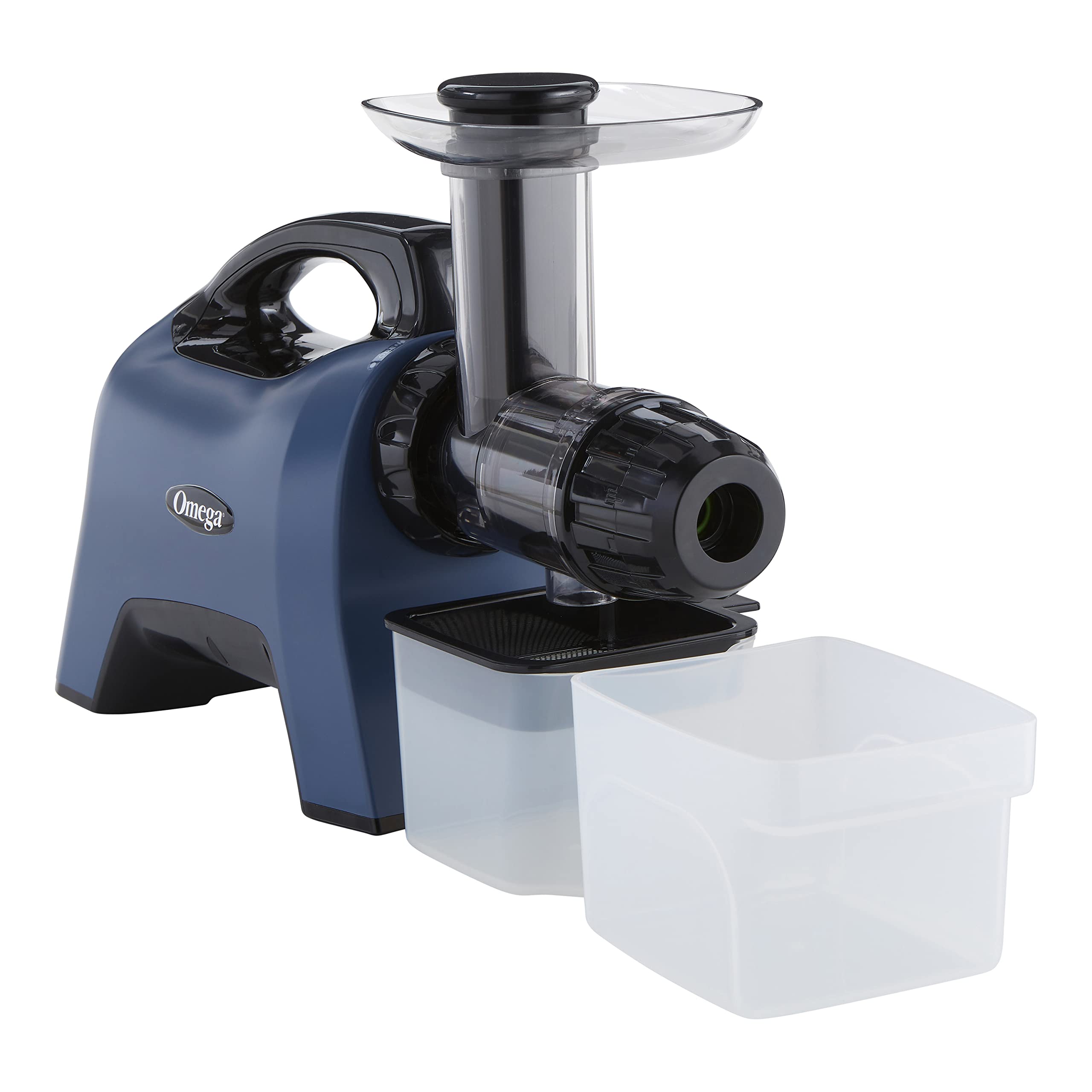 Omega Celery Juicer and Nutrition System Masticating Juicer, Cold Press Juicer Machine For Celery with Adjustable Dial, 200-Watt, Blue