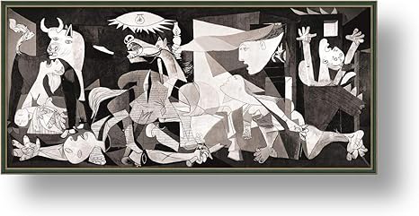 Amazon Com Poster Enmarcado De Pablo Picasso De Guernica