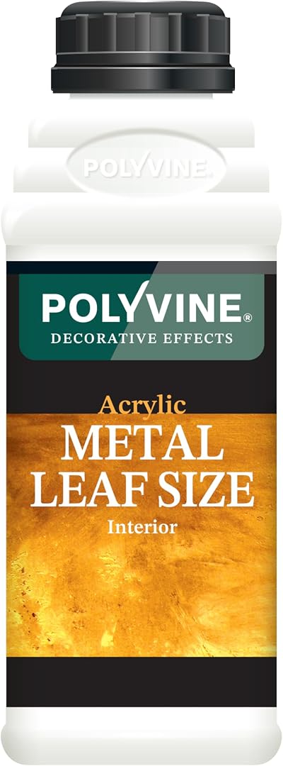 Polyvine Metal Leaf Size Acrylic Adhesive Interior Gilding Glue 500ml