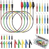 Neoteck 35PCS Back Probe Test Lead-15PCS Back Probe Pins+5PCS Banana Plug to Alligator Clip+10 PCS Alligator Clips+5PCS U-Sha