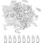 PATIKIL Letter Charm, 100 Pcs Alphabet Initial Pendant Charm Bulk Cute DIY for Jewelry Making Bracelets Earrings Necklace Crafts, Dark Silver, Letter D