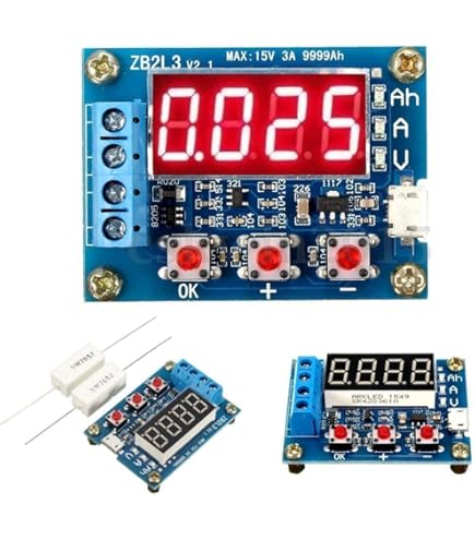 New ZB2L3 Li Ion Lithium Lead Acid Battery Capacity Meter Discharge Tester Analyzer Measurement Analysis Instruments I.1680659847
