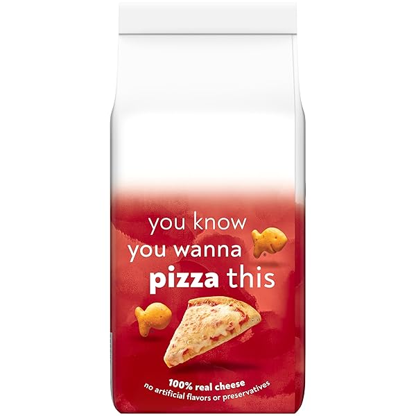 GOLDFISH PIZZA CHEESE CRACKERS, 6.6 OZ BAG