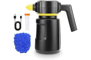 Sylvonette Electric Car Foam Sprayer 2L Cordless Foam Cannon Battery Powered Foam Gun Car Wash Sprayer 4500Mah USB C Rechargeable