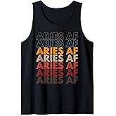 Aries AF Apparel For Men And Women Funny Zodiac Sign Gift Tank Top