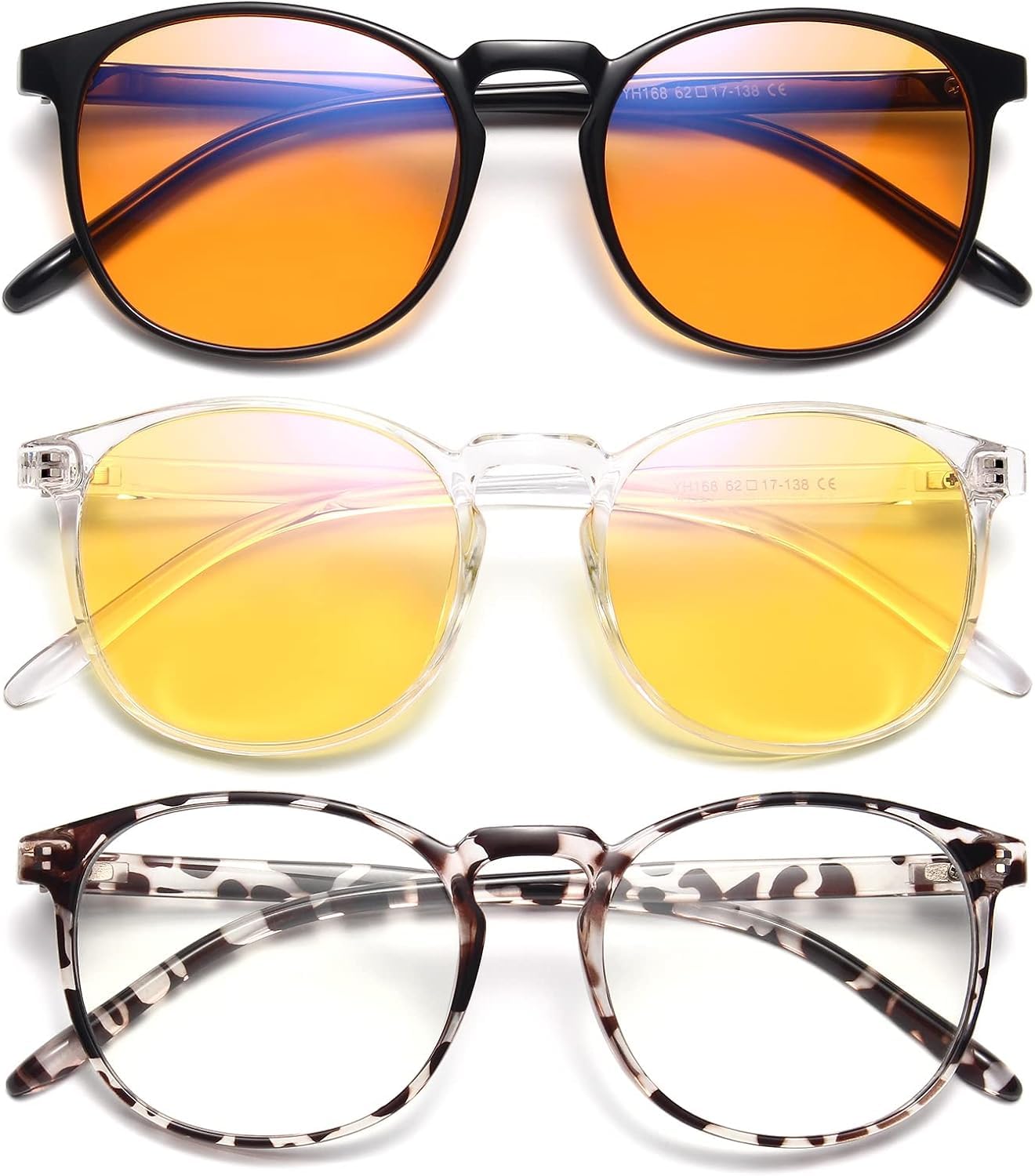 Photo 1 of IBOANN Iconic Blue Light Glasses for Woman - Computer Glasses up to 99% Blue Light Blocking - Anti Eyestrain & UV Glare