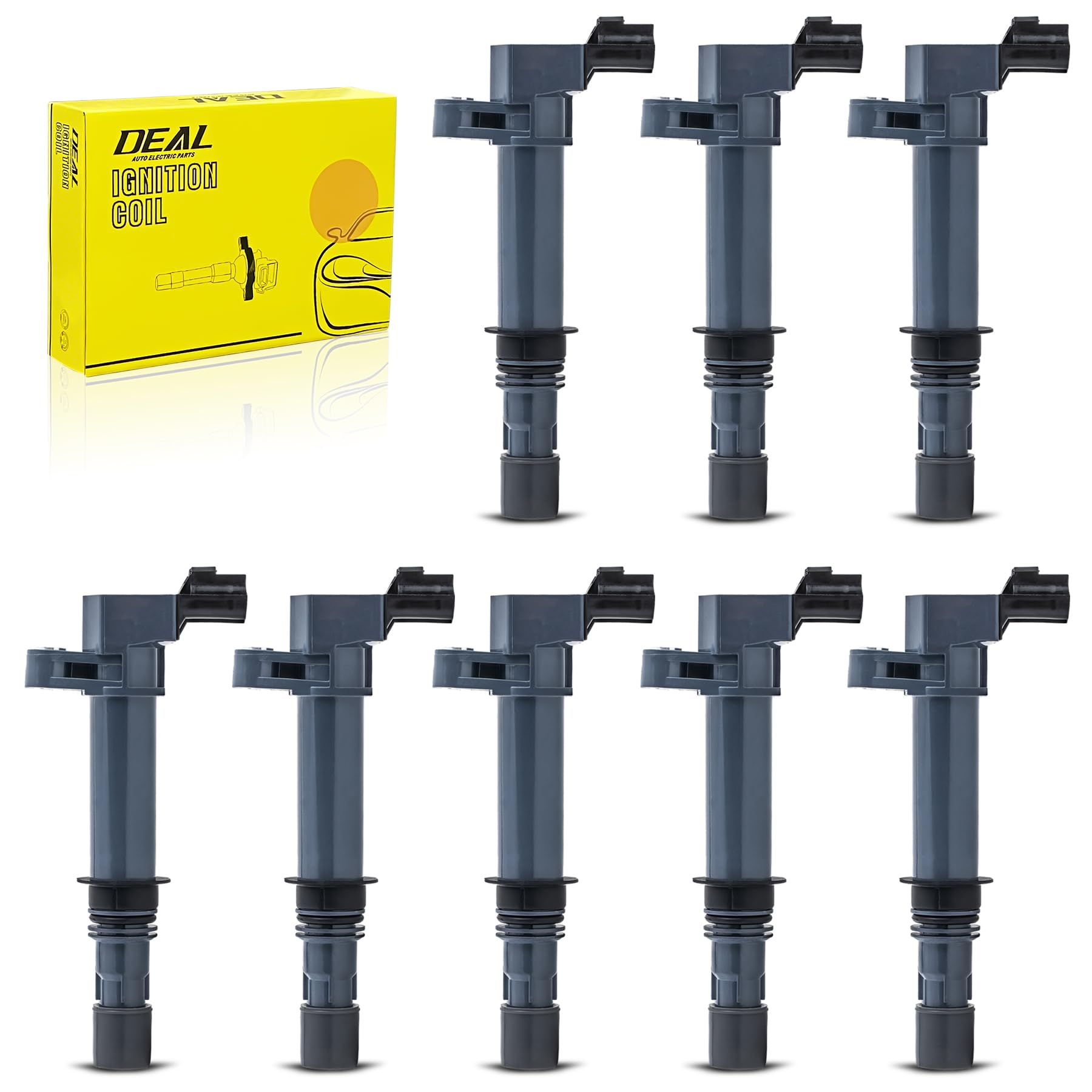 thumbnail image 2 of 8-Pack High Performance Ignition Coils – Fits Dodge Dakota, Durango, RAM 1500 4.7L V8 – UF270 Replacement 2 of 6
