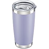 Orebigo 20 oz Tumbler with Lid Stainless Steel Double Wall Vacuum Insulated Tumblers Powder Coated Cups Travel Mug Keep Drinks Cold and Hot, Cosmic Lilac