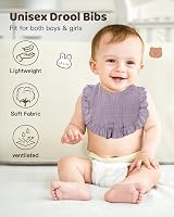 Lictin 8pc Baby Bandana Bibs Muslin Drool Bibs 0-24 Months view 5