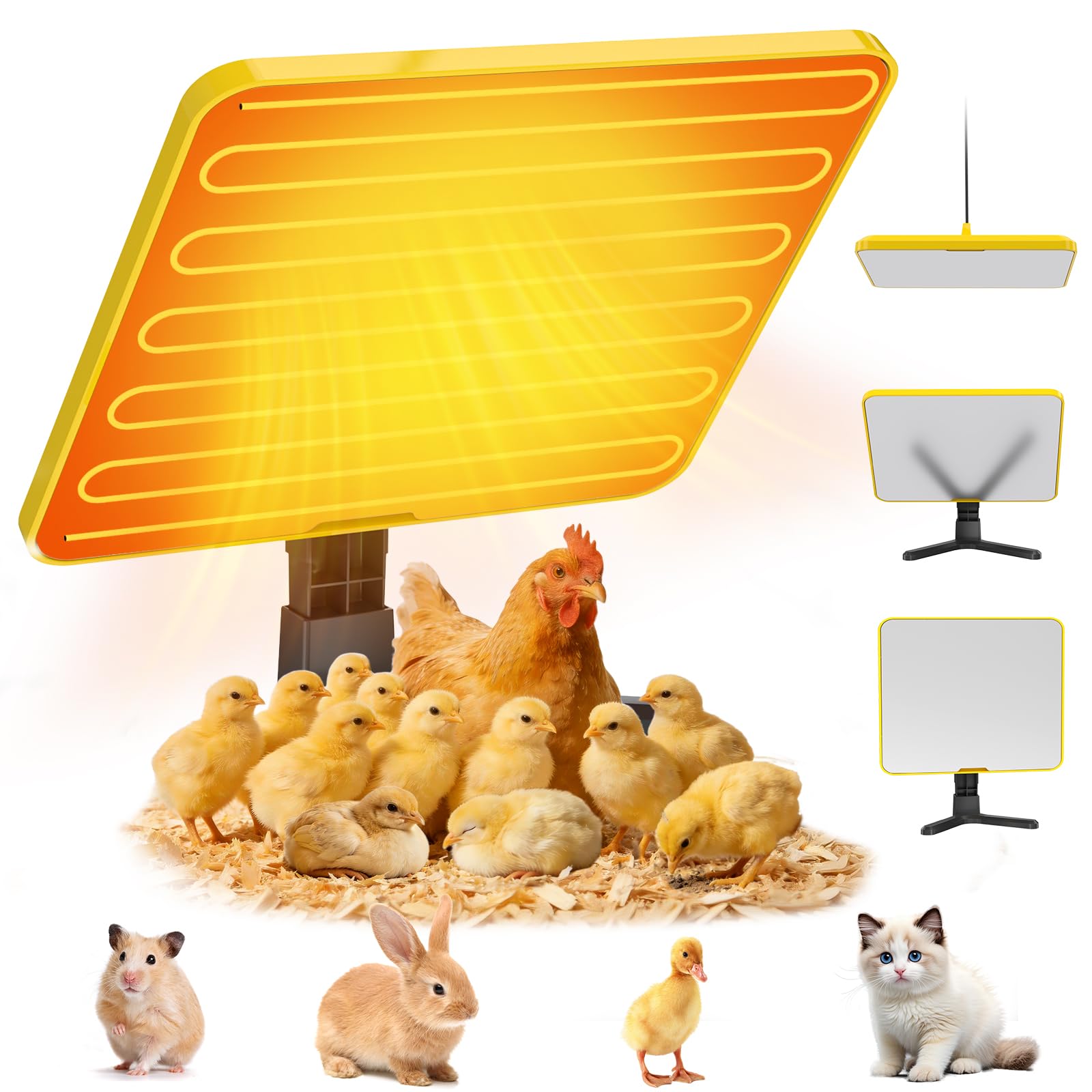 Photo 1 of Lobeline Chick Brooder Heater Plate, UL Certified Radiant Heat Panel with Smart Thermostat, 50-158? Adjustable Chicken Heater for Coop & Brooder Plate for Chicks & Poultry Winter Use