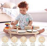 Vanplay Wooden Drum Set for Toddlers 3 4 5 Years Montessori Music Toy view 2