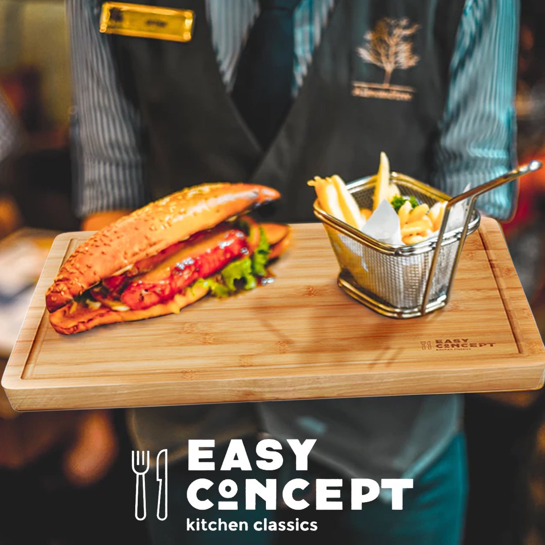 EXTRA LARGE Bamboo Cutting Board for Kitchen with Juice Groove - Thick, Non-Slip Laminated Layers for Meat Carving (Butcher Block) - Anti Microbial Chopping Board for Fruits, and Vegetables - 17x12.5