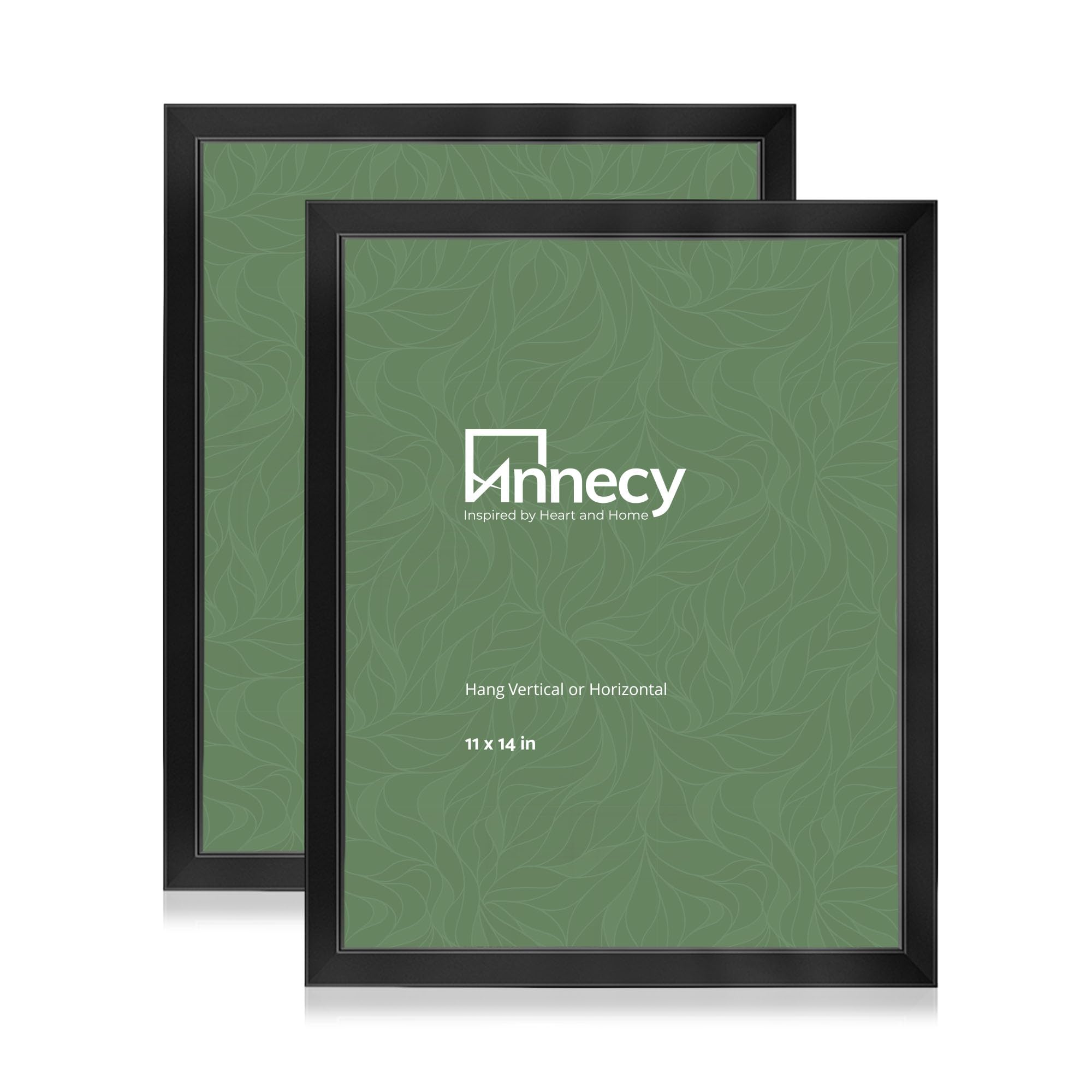 Annecy 11x14 Picture Frame Black（2 Pack）, 11 x