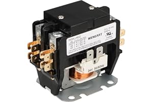Wengart Air Conditioner Contactor,2 Pole 24 VAC 40 Amp Provide Stable and Reliable Control for Your Air Conditioning System