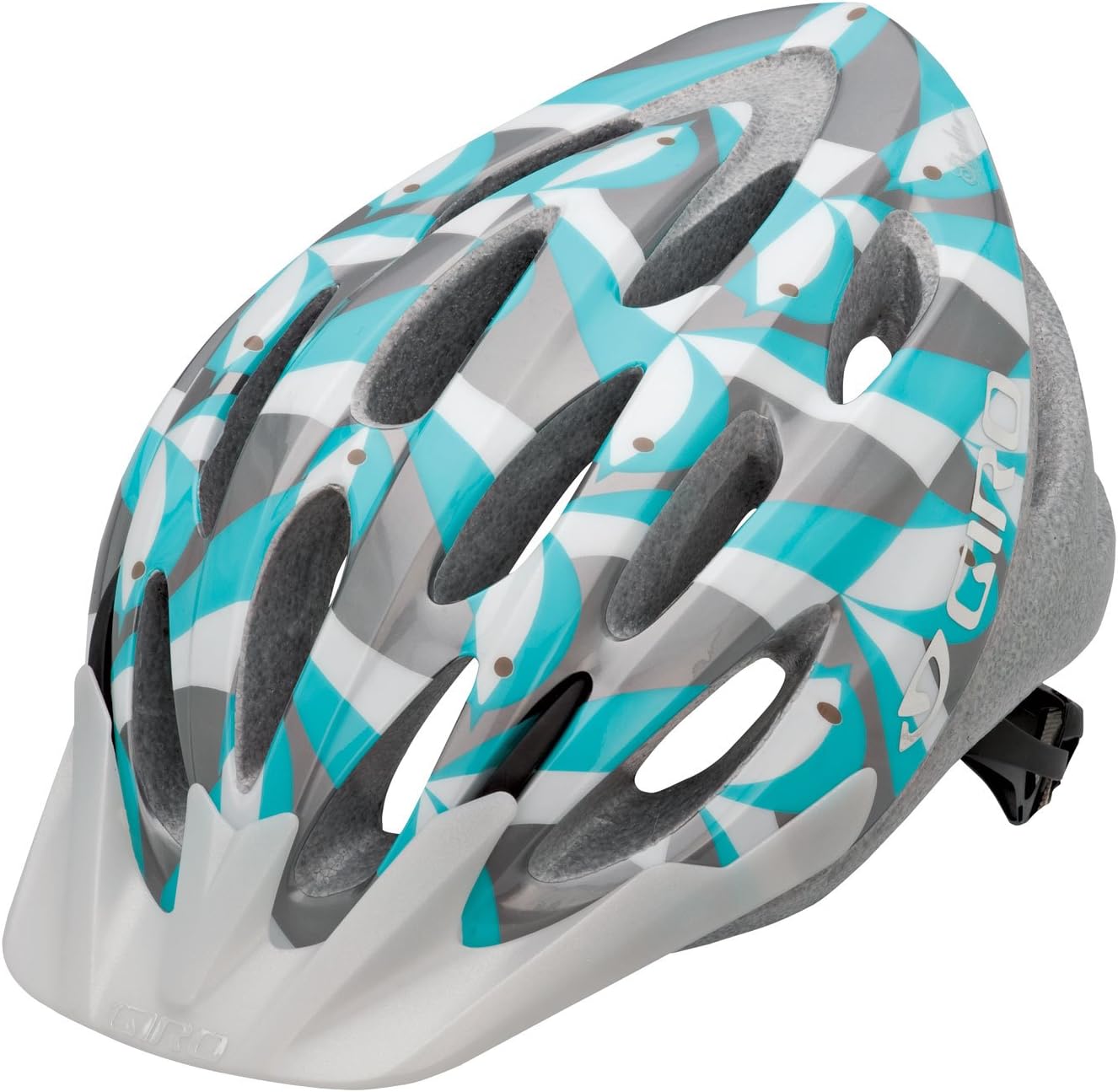 Casque Vélo Giro Skyla Femme – Blanc Gris Floral – Taille Unique – Neuf