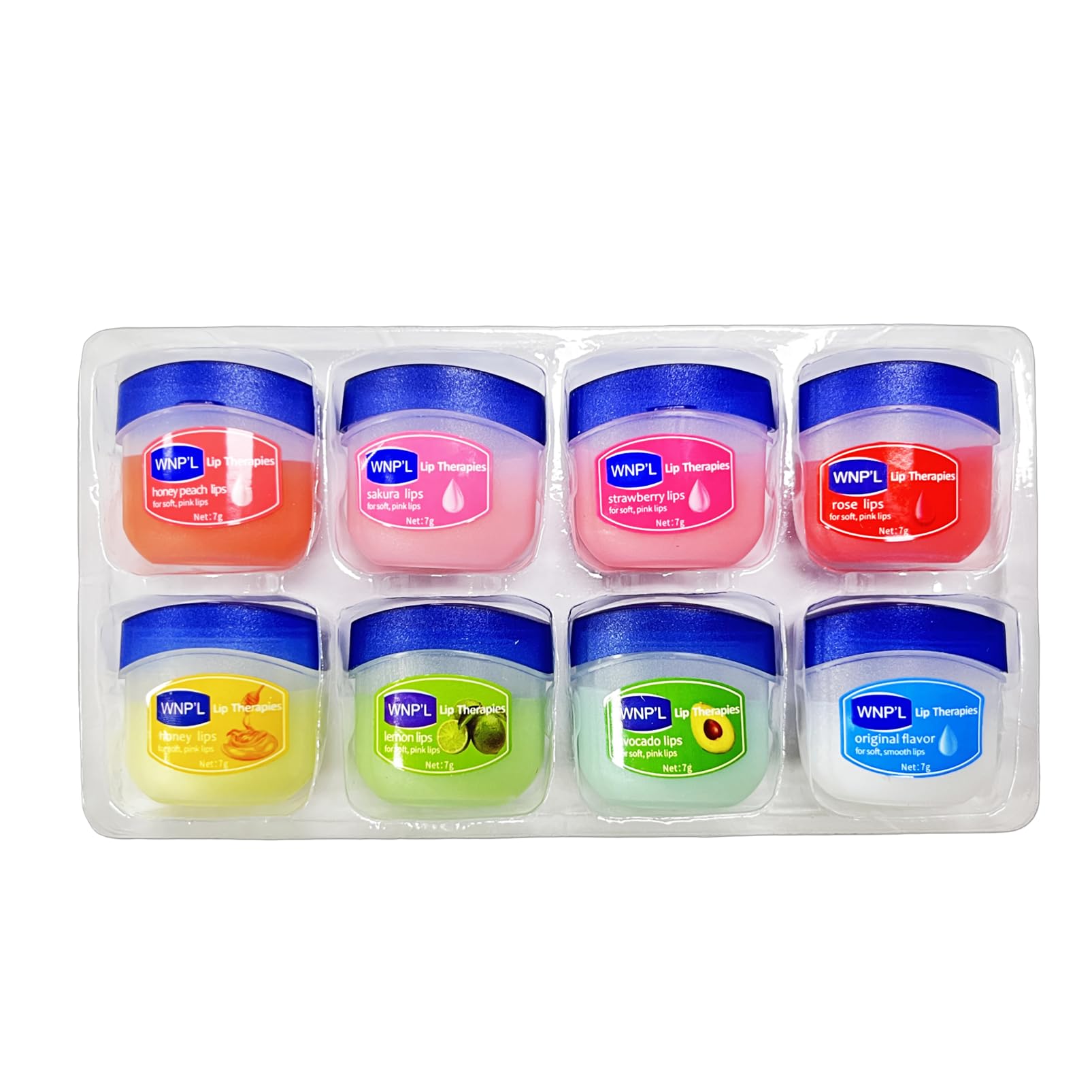 Lip Balm,8 Packs Long Lasting Lips Moisturizer Intensive Lip Repair Treatment for Cracked, Dry and Chapped Lips Gift for Women Girls (Pack of Eight)