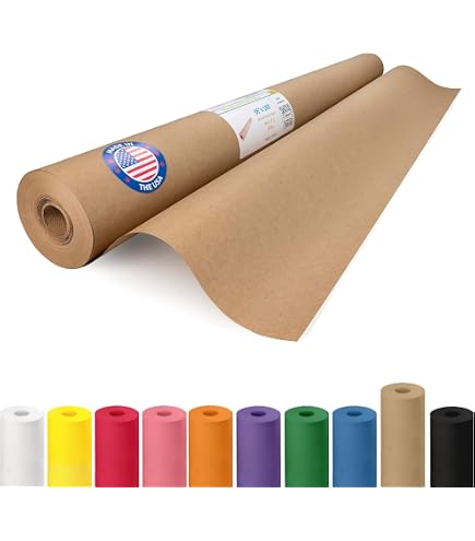 Valentine's Day Kraft Paper Rolls Set - Red, Pink, White, 18" X 100 Ft, 45 Lb, USA Made