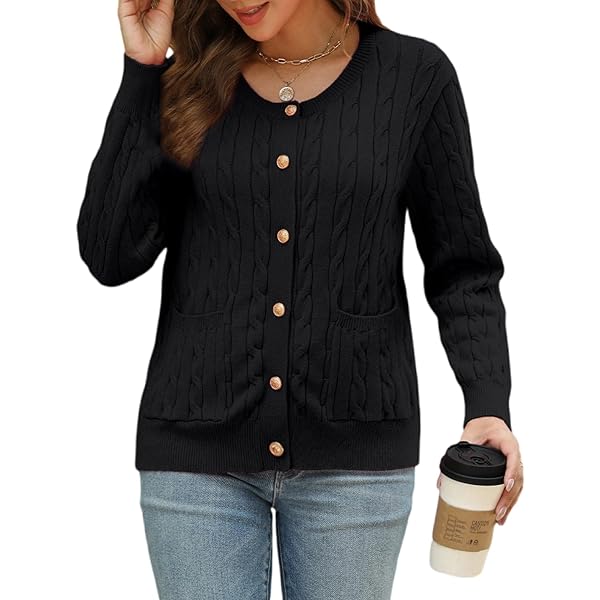 Line & Dot Women's Khloe Boucle Cardigan, Black, XS at